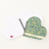 Personalized Green Jasmine Floral Pattern ノートブック (内部)