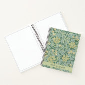 Personalized Green Jasmine Floral Pattern ノートブック (内部)