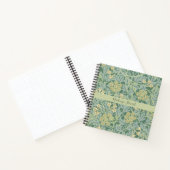 Personalized Green Jasmine Floral Pattern ノートブック (内部)
