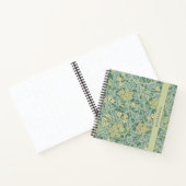 Personalized Green Jasmine Floral Pattern ノートブック (内部)
