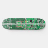 Personalized Green PCB Circuit Board for IT Pros スケートボード (横)