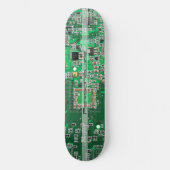 Personalized Green PCB Circuit Board for IT Pros スケートボード (正面)
