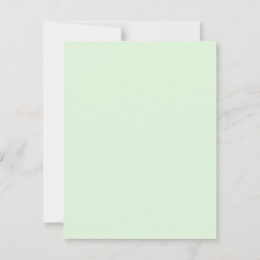 Personalized Green Shamrock Irish Heritage ノートカード (裏面)