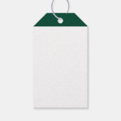 Personalized Green Sports Golf 50th Birthday ギフトタグ (裏面)