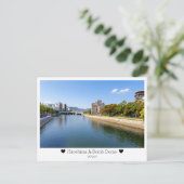 Personalized, Greetings from Hiroshima, Japan ポストカード (スタンド正面)