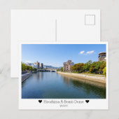 Personalized, Greetings from Hiroshima, Japan ポストカード (正面/裏面)