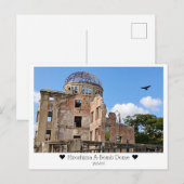 Personalized, Greetings from Hiroshima, Japan ポストカード (正面/裏面)