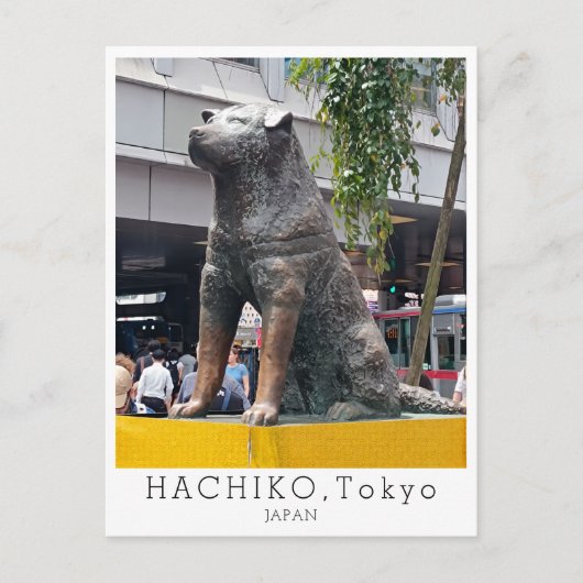 Personalized, Greetings from TOKYO, Hachiko, Japan ポストカード (正面)