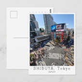 Personalized, Greetings from TOKYO Shibuya, Japan ポストカード (正面/裏面)