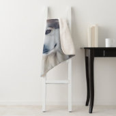 Personalized Grey Dog Photo Blanket シェルパブランケット (インサイチュ)