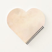 Personalized Greyhound Notebook with Heart ノートブック (裏面)