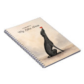 Personalized Greyhound Notebook with Name ノートブック (右側)