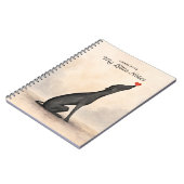 Personalized Greyhound Notebook with Name ノートブック (左側)