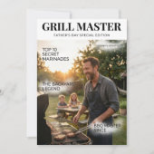 Personalized Grill Master Father’s Day Custom.  シーズンカード (正面)