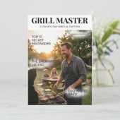 Personalized Grill Master Father’s Day Custom.  シーズンカード (スタンド正面)