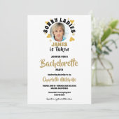 Personalized Grooms Face Photo Bachelorette Party 招待状 (スタンド正面)