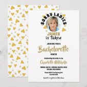 Personalized Grooms Face Photo Bachelorette Party 招待状 (正面/裏面)