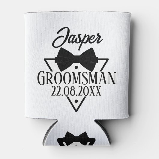 Personalized Groomsman 缶クーラー (正面)