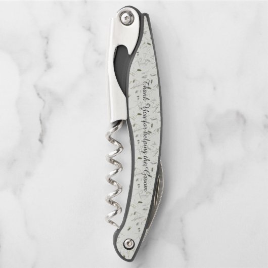 Personalized Groomsman Gift ソムリエナイフ (正面)