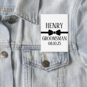 Personalized Groomsman Gift, Wedding Party Favor 缶バッジ (インサイチュ)