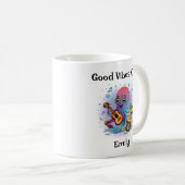 Personalized Groovy Octopus Mug – Retro Hippie コーヒーマグカップ (正面右)