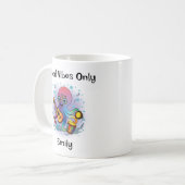 Personalized Groovy Octopus Mug – Retro Hippie コーヒーマグカップ (正面左)