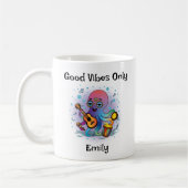 Personalized Groovy Octopus Mug – Retro Hippie コーヒーマグカップ (左)