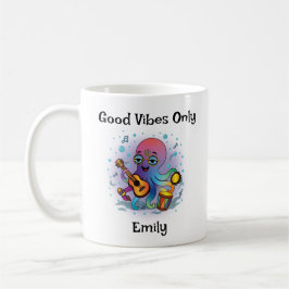 Personalized Groovy Octopus Mug – Retro Hippie コーヒーマグカップ