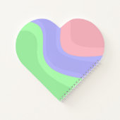 Personalized Groovy Pastel ノートブック (裏面)