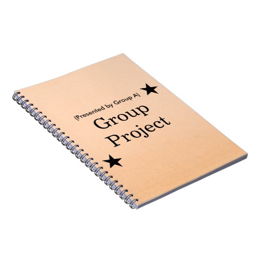 Personalized Group Project File Folder Design ノートブック (右側)