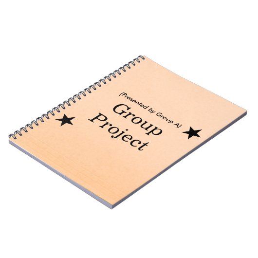 Personalized Group Project File Folder Design ノートブック (左側)