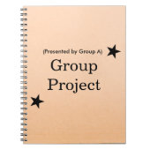 Personalized Group Project File Folder Design ノートブック (正面)