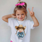 Personalized Grumpy Cowgirl in Denim Jacket Tシャツ