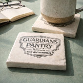 Personalized Guardians of the Pantry Stone Coaster ストーンコースター
