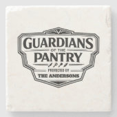 Personalized Guardians of the Pantry Stone Coaster ストーンコースター (正面)