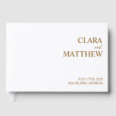 Personalized Guest Book Custom Wedding Reception ゲストブック (正面)