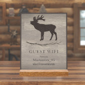 Personalized Guest WiFi Sign for Cabins & Rentals アクリルサイン
