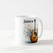 Personalized guitar coffee mug コーヒーマグカップ (正面右)
