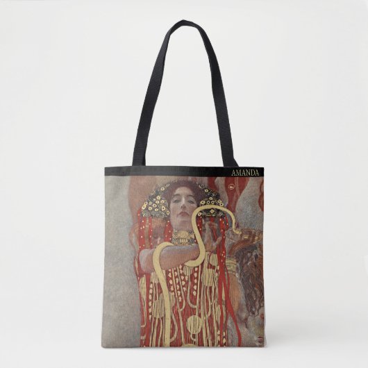 Personalized Gustav Klimt Hygieia  トートバッグ (正面)