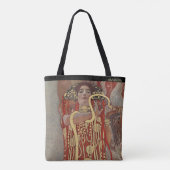 Personalized Gustav Klimt Hygieia  トートバッグ (裏面)