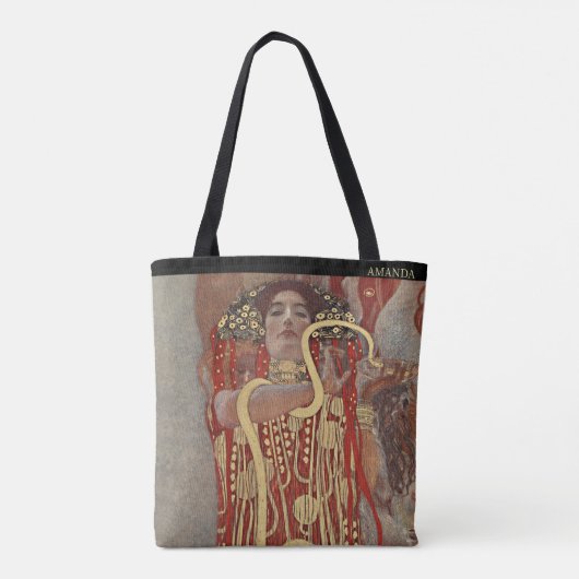 Personalized Gustav Klimt Hygieia  トートバッグ (裏面)