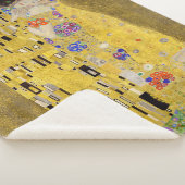 Personalized Gustav Klimt The Kiss Love Message シェルパブランケット (3/4)