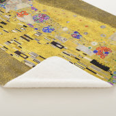 Personalized Gustav Klimt The Kiss Love Message シェルパブランケット (3/4)