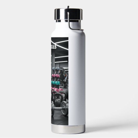 Personalized gym weights ウォーターボトル (左面)