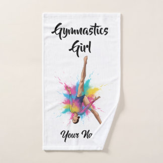 Personalized Gymnastics Girl - Towel ハンドタオル