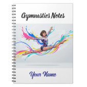 Personalized Gymnastics Notes ノートブック (正面)