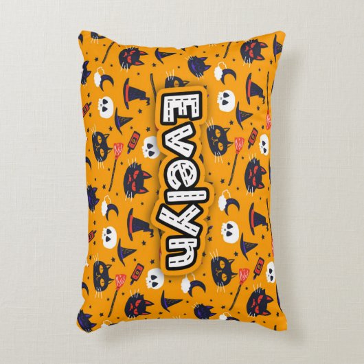 Personalized Halloween  アクセントクッション (正面(垂直))