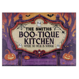 Personalized Halloween Boo-Tique Kitchen カッティングボード