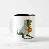 Personalized Halloween Dinosaur Mug ツートーンマグカップ (正面左)