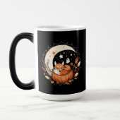 Personalized Halloween Fox and Ghost  モーフィングマグカップ (左)